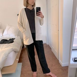 Marine Layer Birdseye Cardigan - Cream